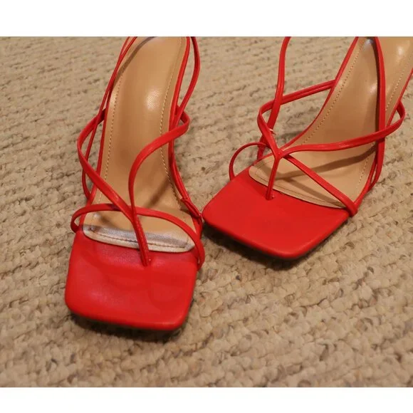 Red Toe Heels - Picture 3 of 5